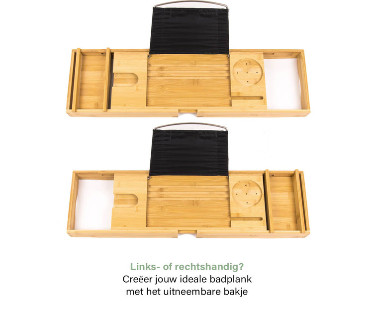 Badplank deluxe + badkussen zwart (giftset)