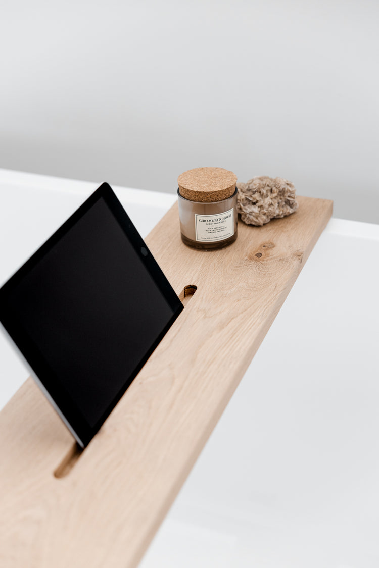 Luxe badplank 80 cm met tabletgleuf