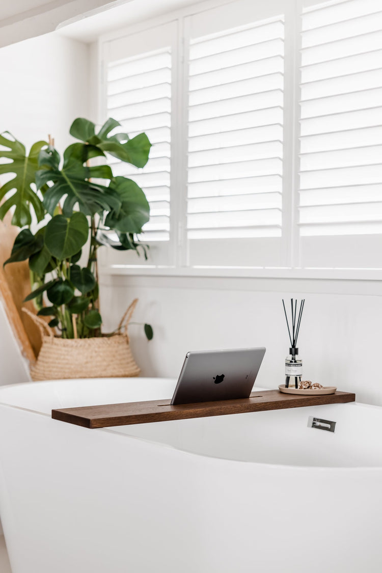 badplank eikenhout walnoot