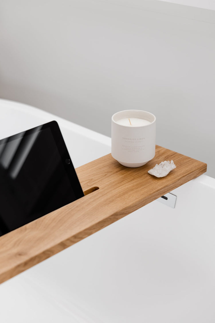 Luxe eiken badplank - warm - 95 cm