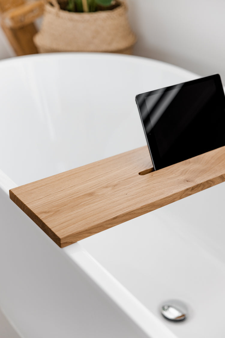 Luxe eiken badplank - warm - 80 cm