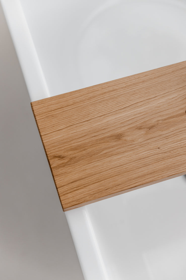 Luxe eiken badplank - warm - 80 cm