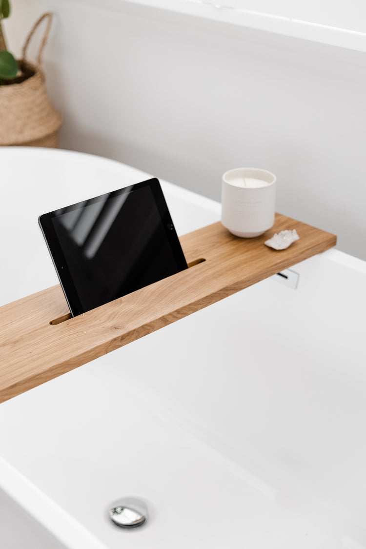 Luxe eiken badplank - warm - 80 cm