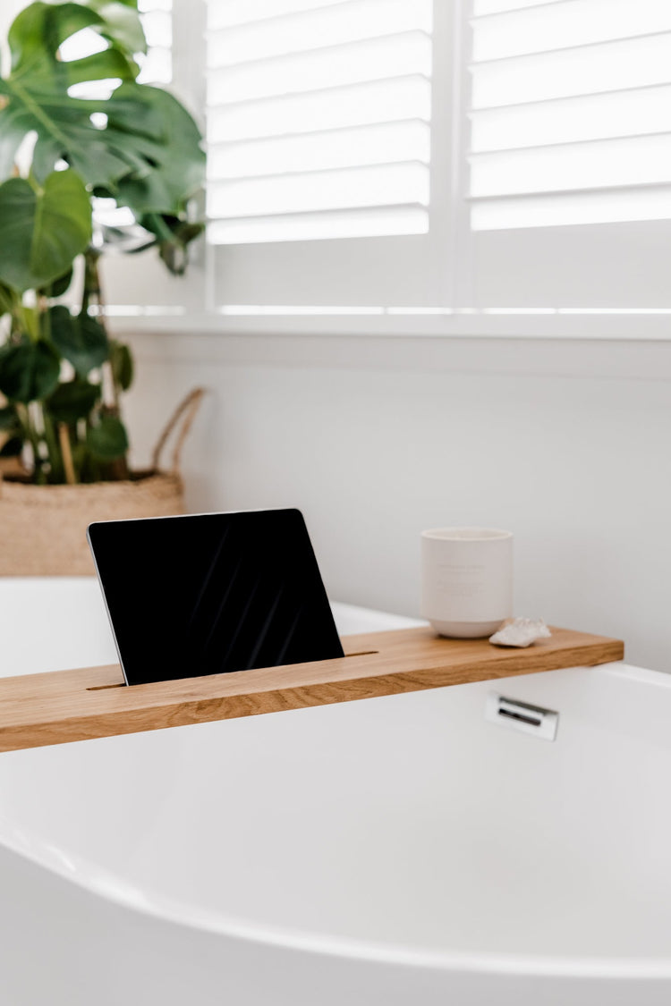 Luxe eiken badplank - warm - 95 cm