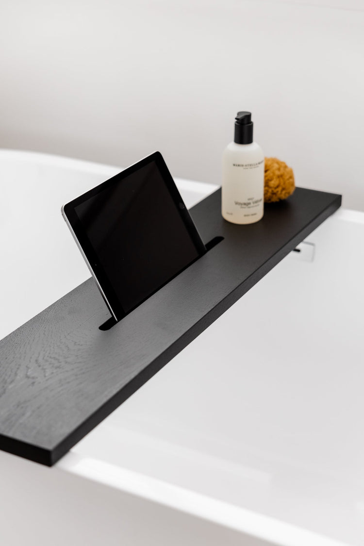 Badplank zwart - 95 cm