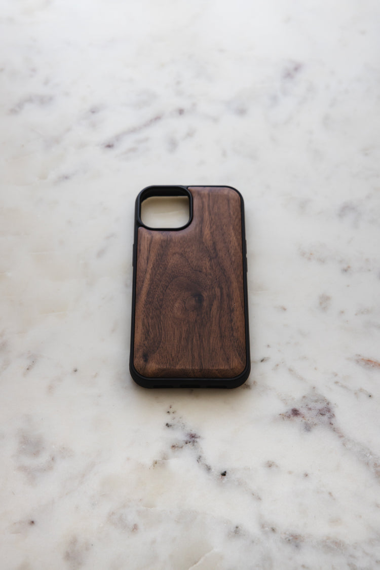 Houten telefoon hoesje iPhone 15