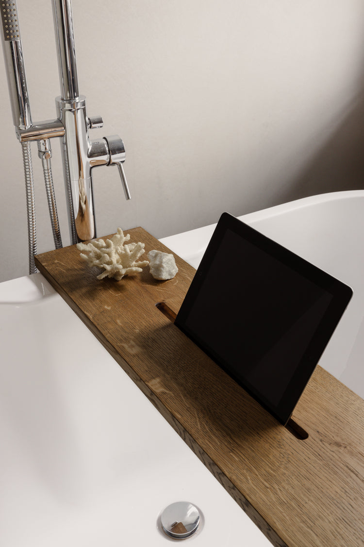 badplank met ipad houder
