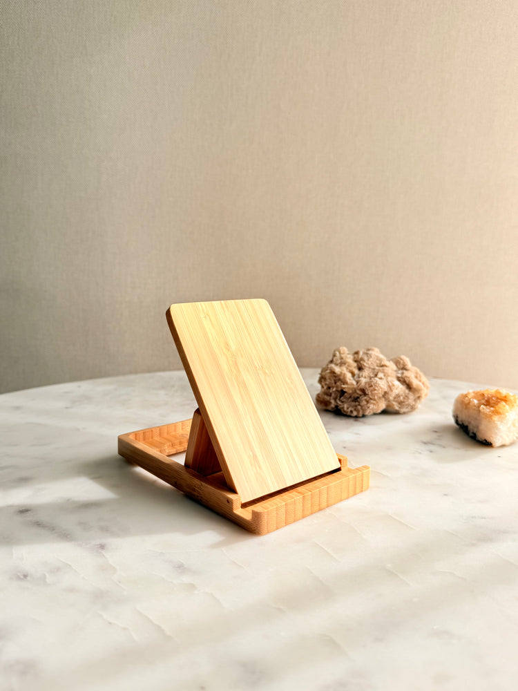 bamboe telefoon houder