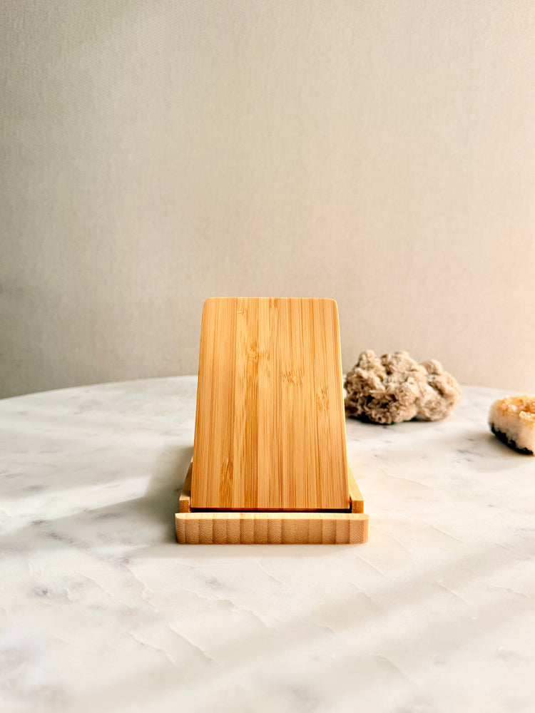 telefoonstandaard bamboe