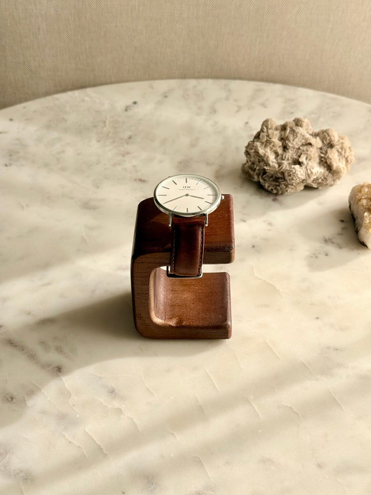 Houten horlogestandaard