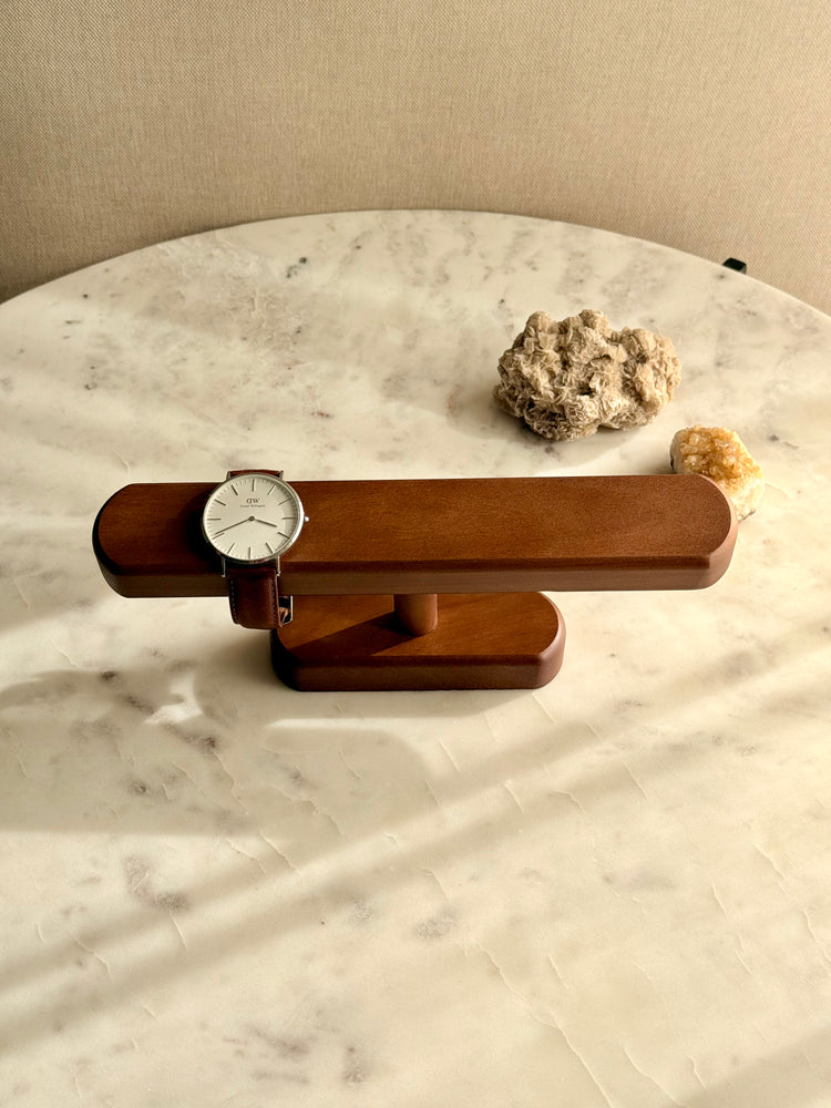 Houten horloge standaard