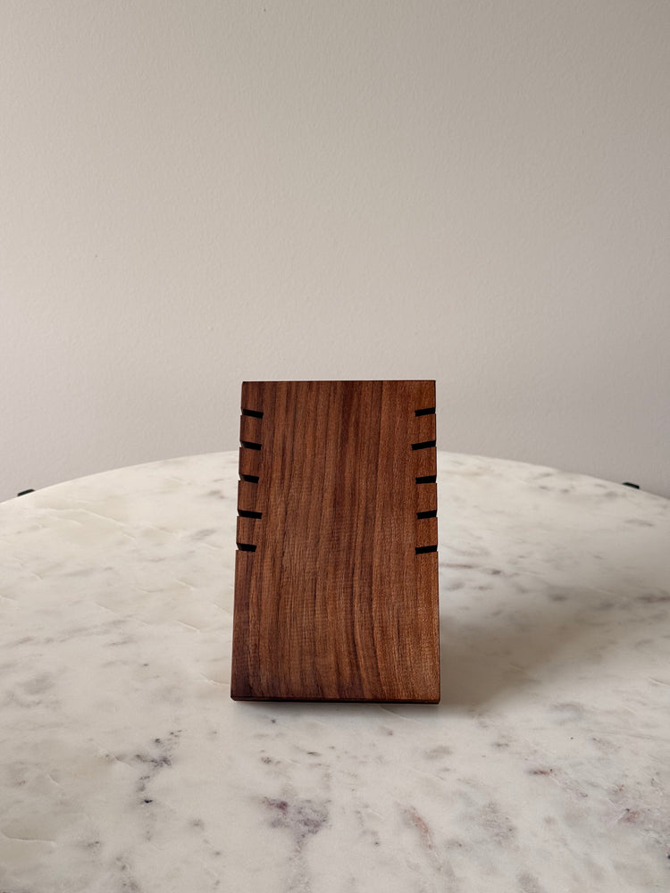 Houten kettinghouder - walnoot kleur