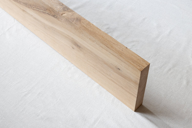 Wandplank eiken plank recht - 100 centimeter - 4 cm dik