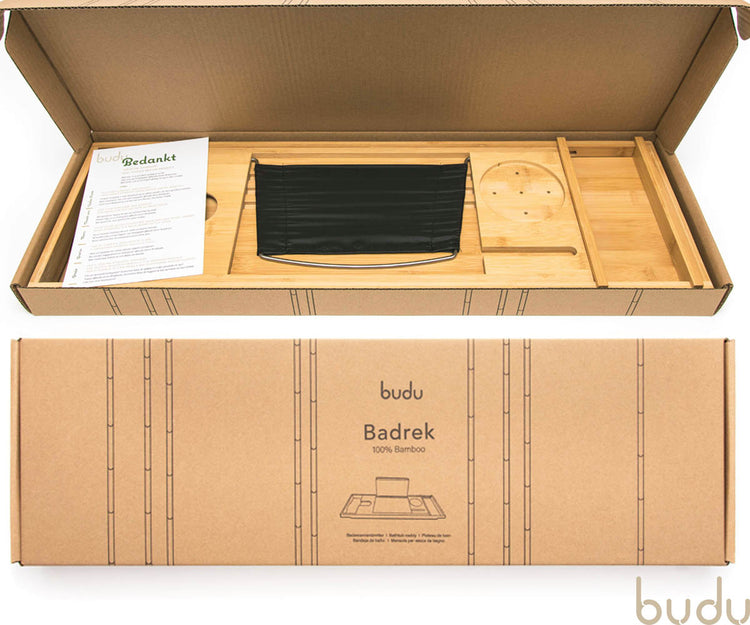 Luxe badplank van bamboe - 70 tot 105 cm
