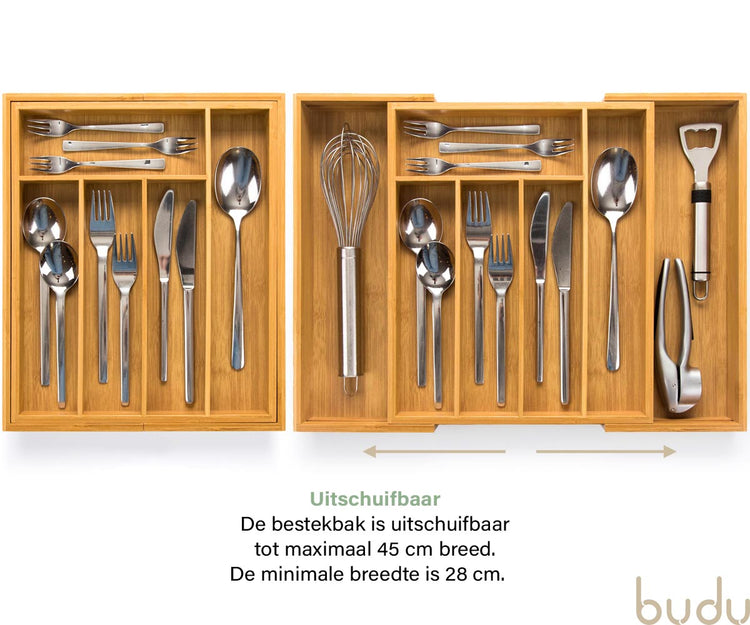 Bamboe bestekbak #33,5 (33,5 cm diep)