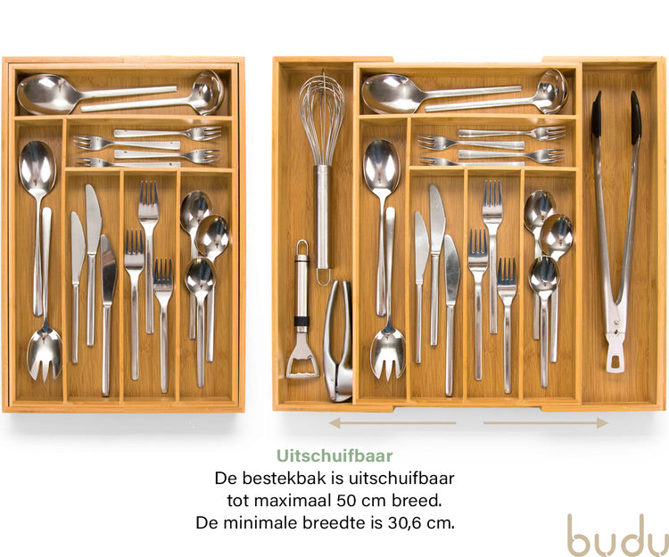 Houten bestekbakken
