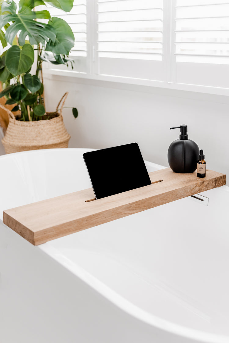 Luxe badplank hout - 4 cm dik - 80 centimeter breed