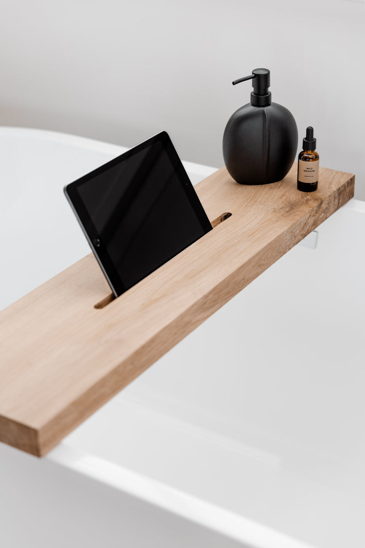 Luxe badplank hout - 4 cm dik - 80 centimeter breed