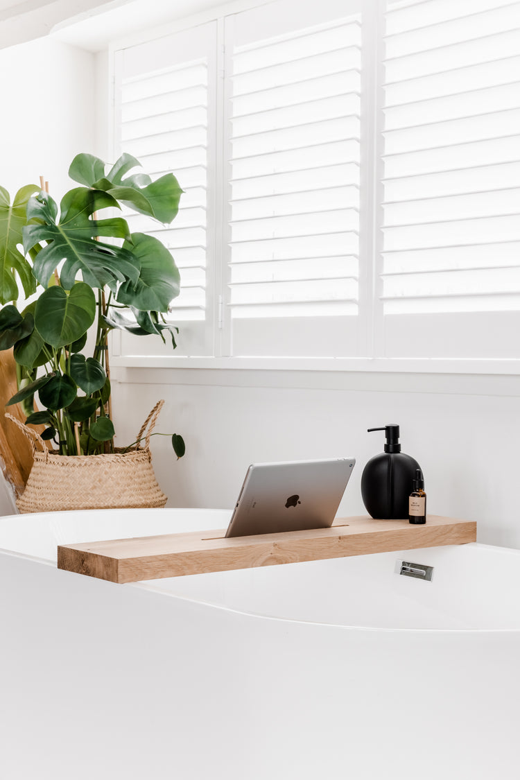 Luxe badplank hout - 4 cm dik - 80 centimeter breed