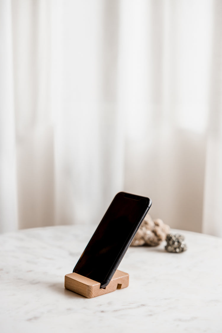 Telefoonhouder hout