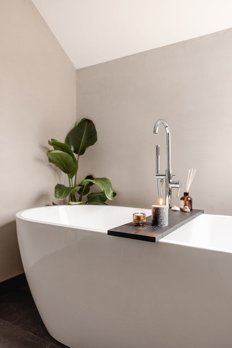 Badplank 90 cm zwart