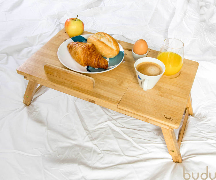 Bamboe laptophouder - laptop tafel - bedtafel