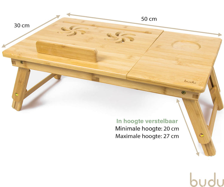 Bamboe laptophouder - laptop tafel - bedtafel