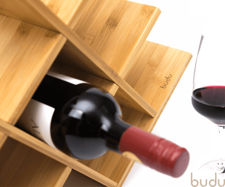 Bamboe wijnrek (8 flessen)