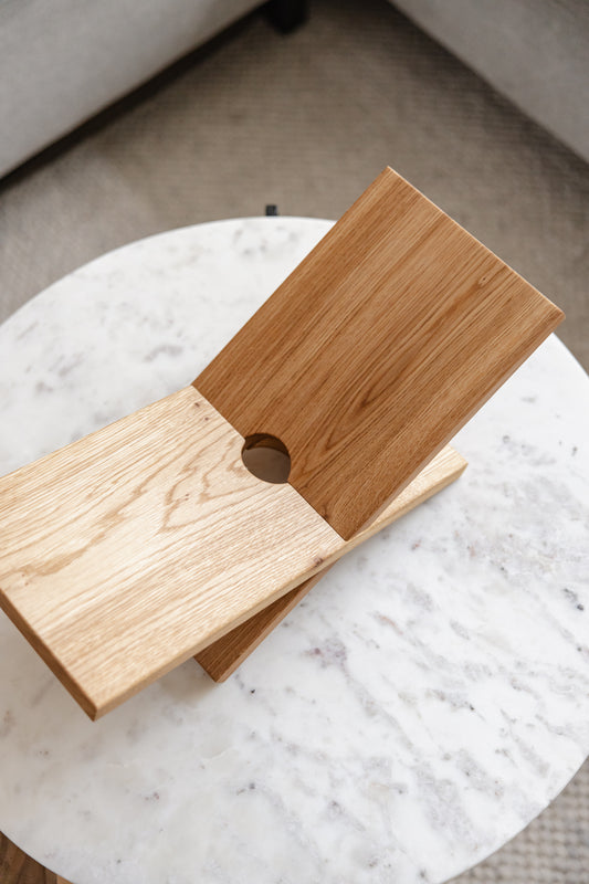 Houten boekenhouder eikenhout