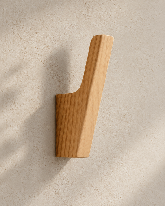 Houten kapstokhaakjes naturel