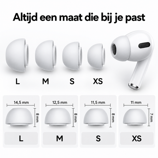 siliconen oordopjes - ear tips voor airpods pro 1 2 3