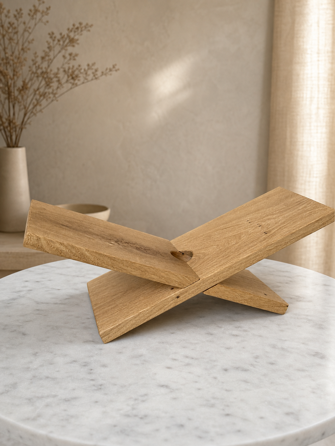 eiken boekenstandaard hout