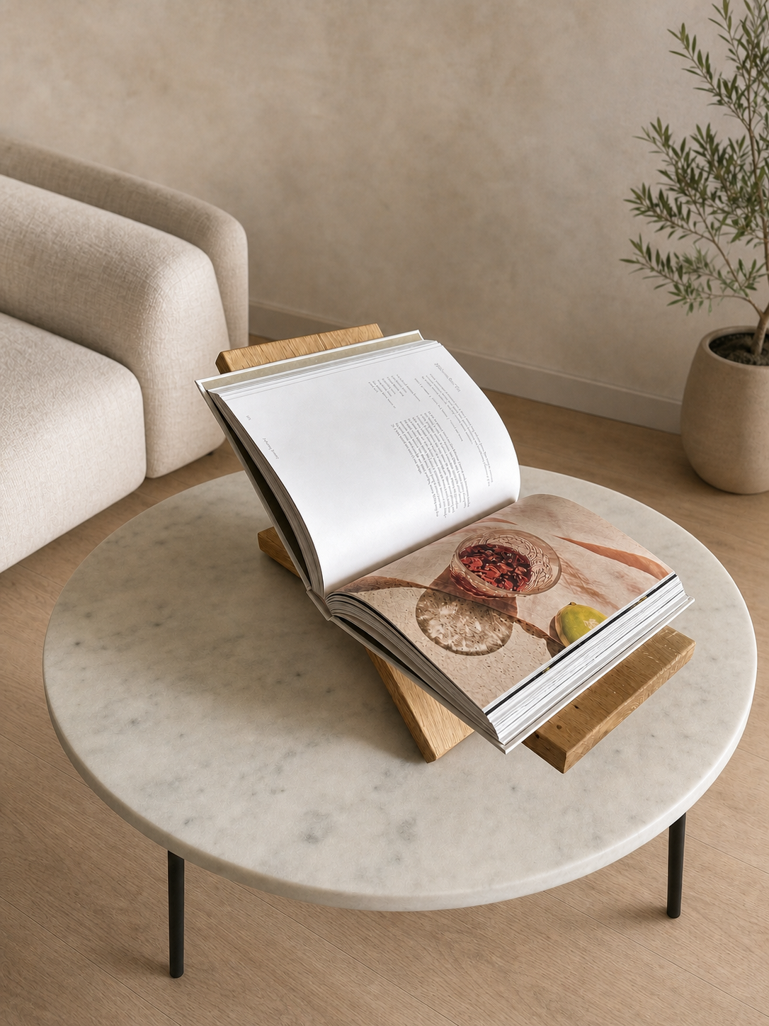 boekenstandaard eikenhout warm