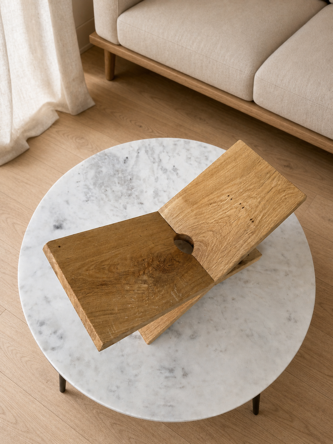 luxe boekenstandaard eiken