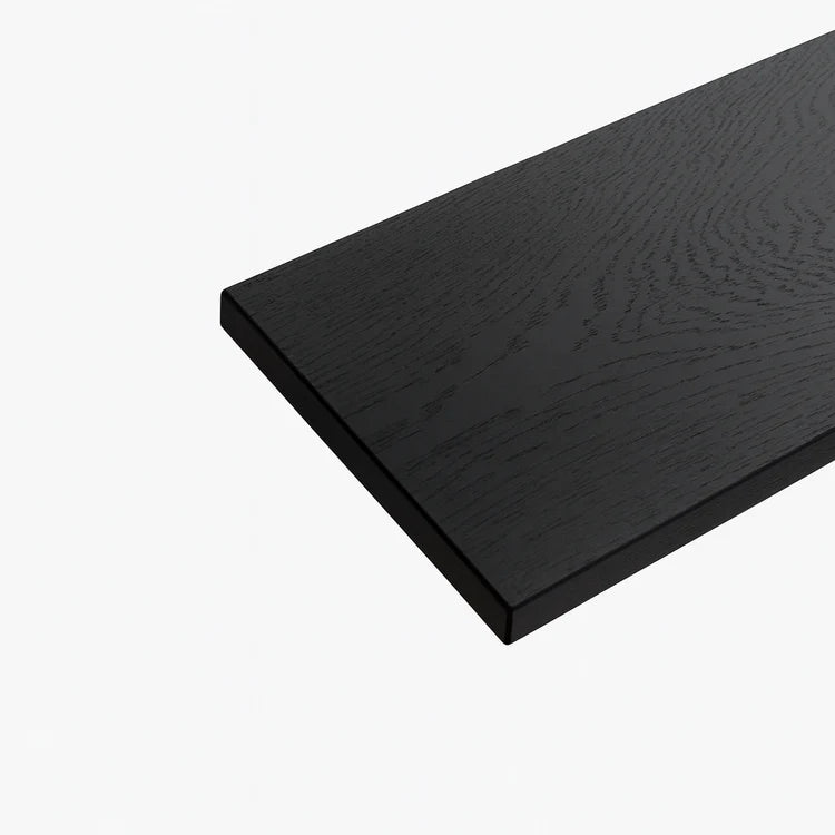 Houten toiletplank planchet zwart