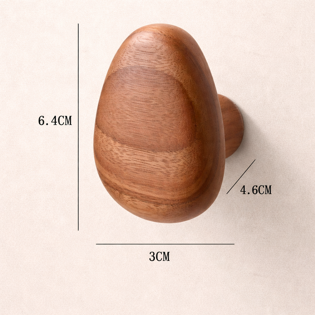 houten kapstok haak walnoot