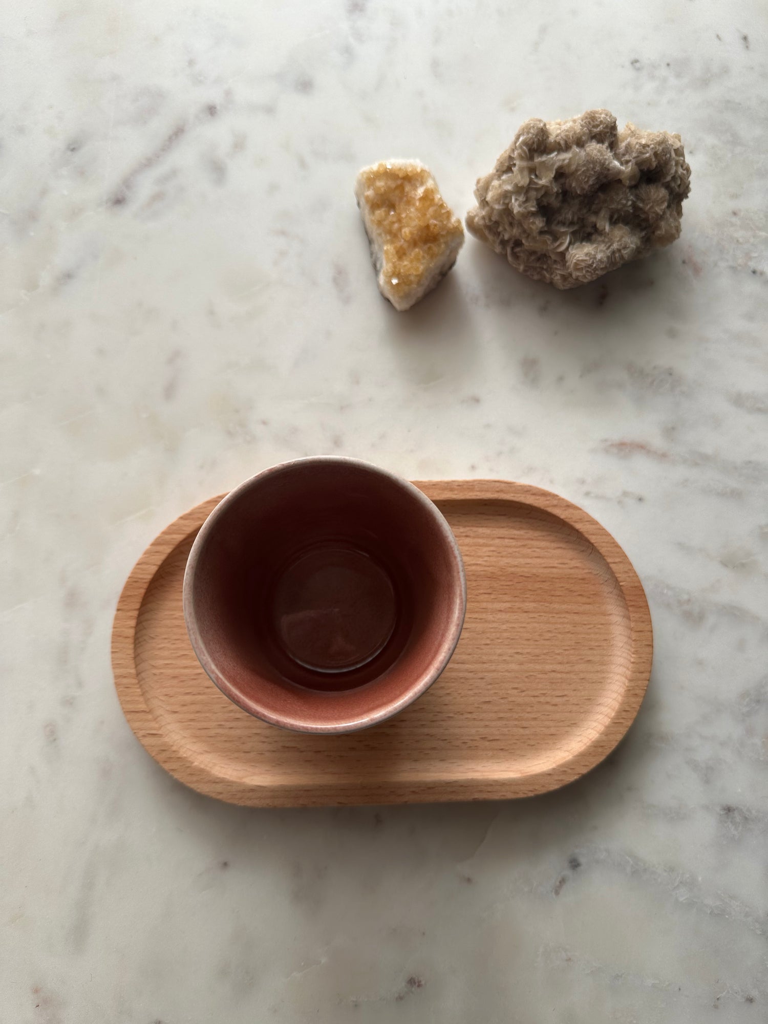 Mini serveerplank koffie naturel kleur