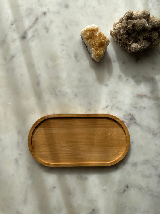 Naturel mini serveerplank koffie