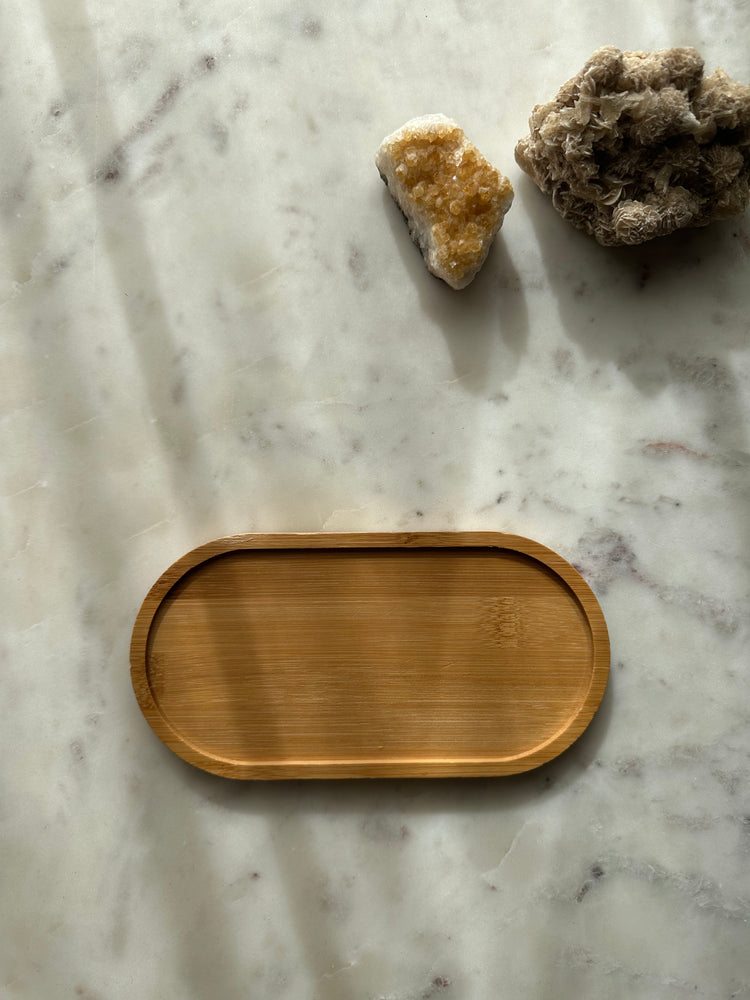 Naturel mini serveerplank koffie