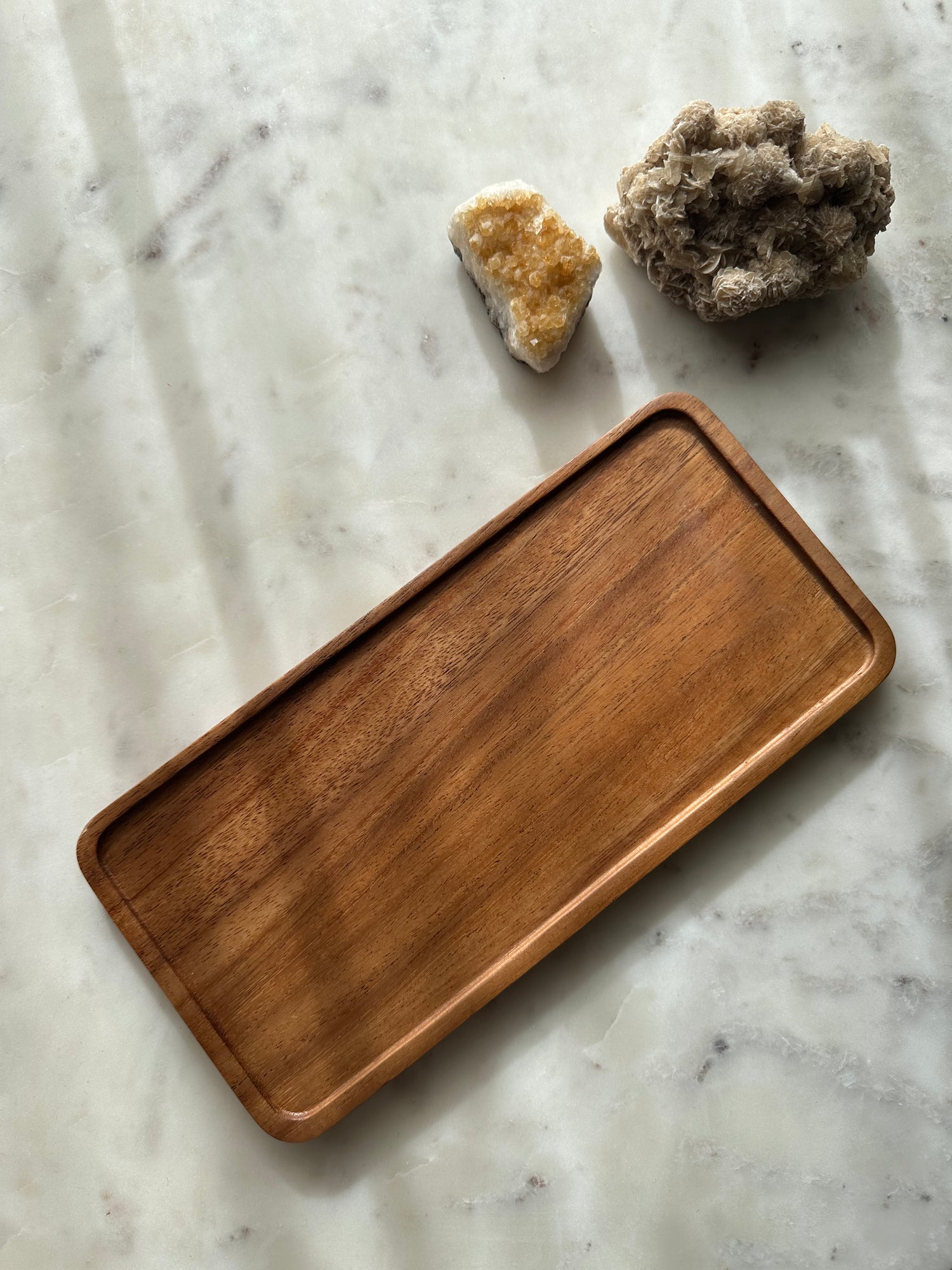 Walnoot hout koffie dienblad