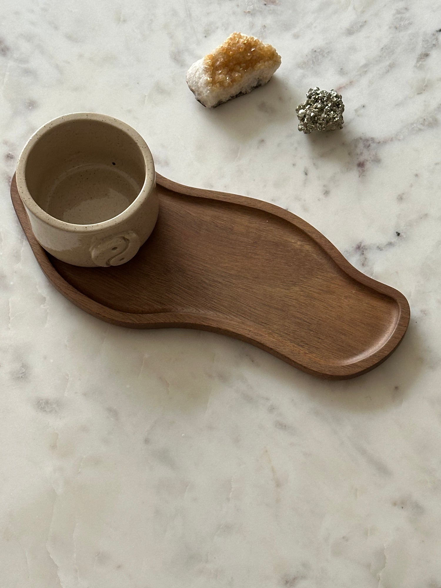 organische serveerplank koffie 