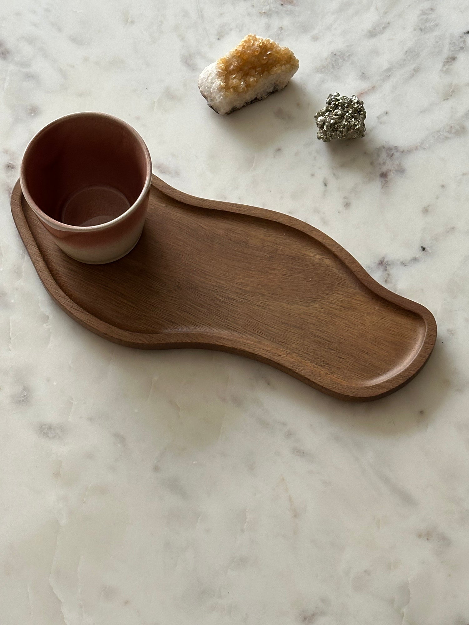 houten serveerplankje koffie 