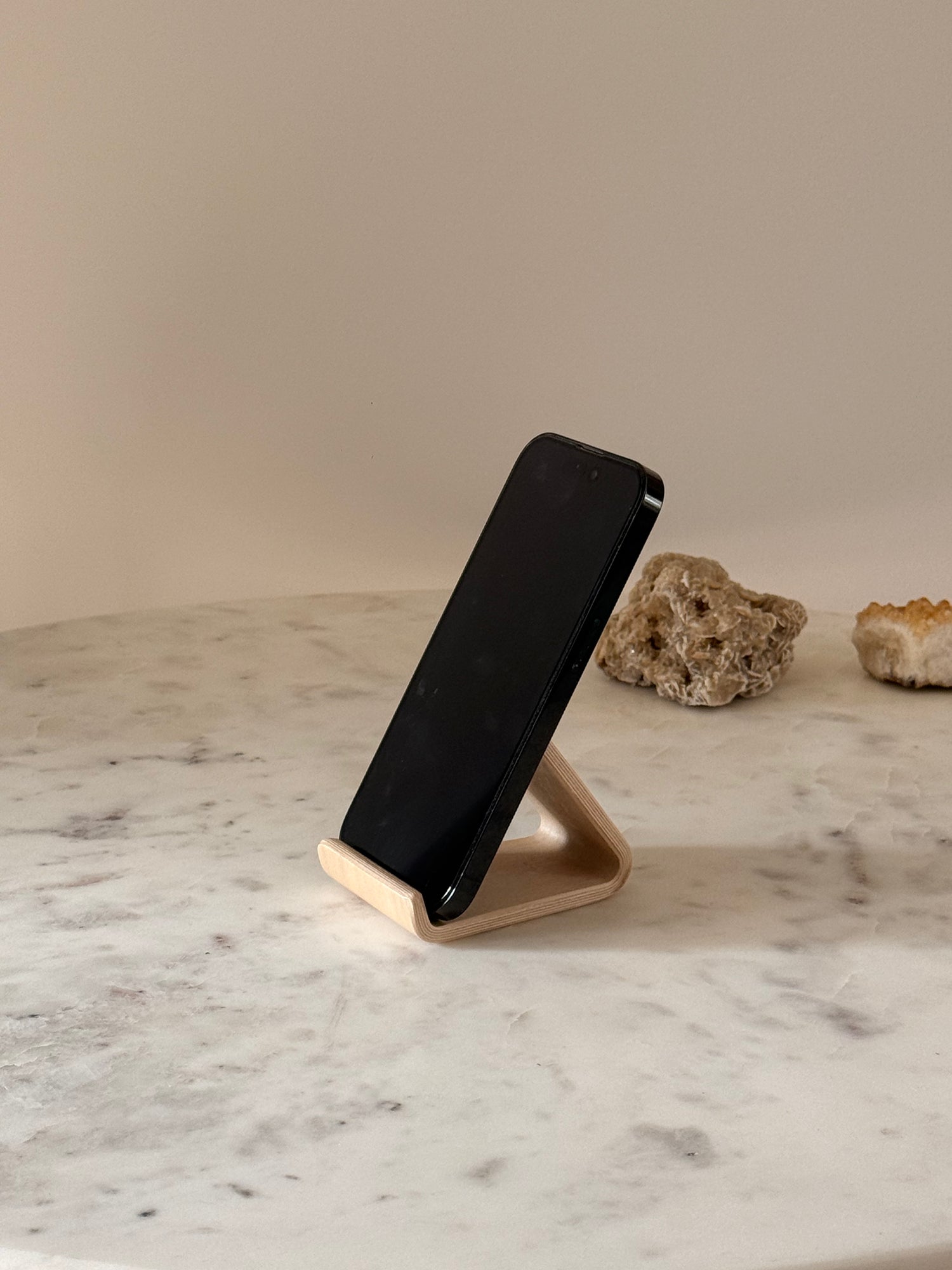 naturel telefoonhouder