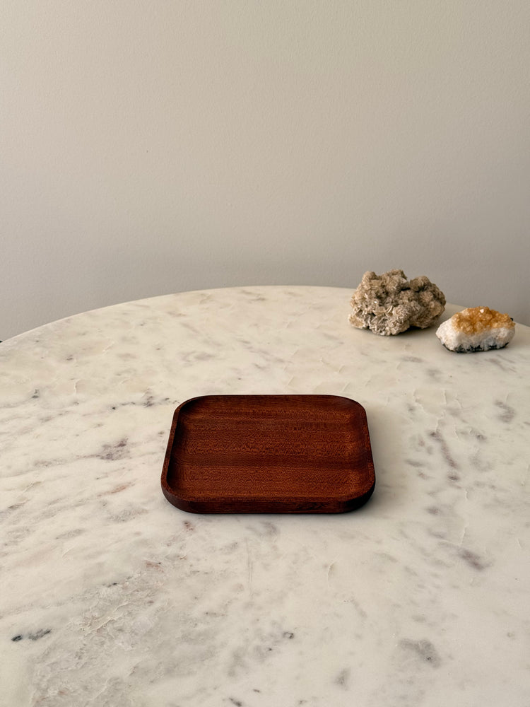 Mini serveerplank koffie vierkant