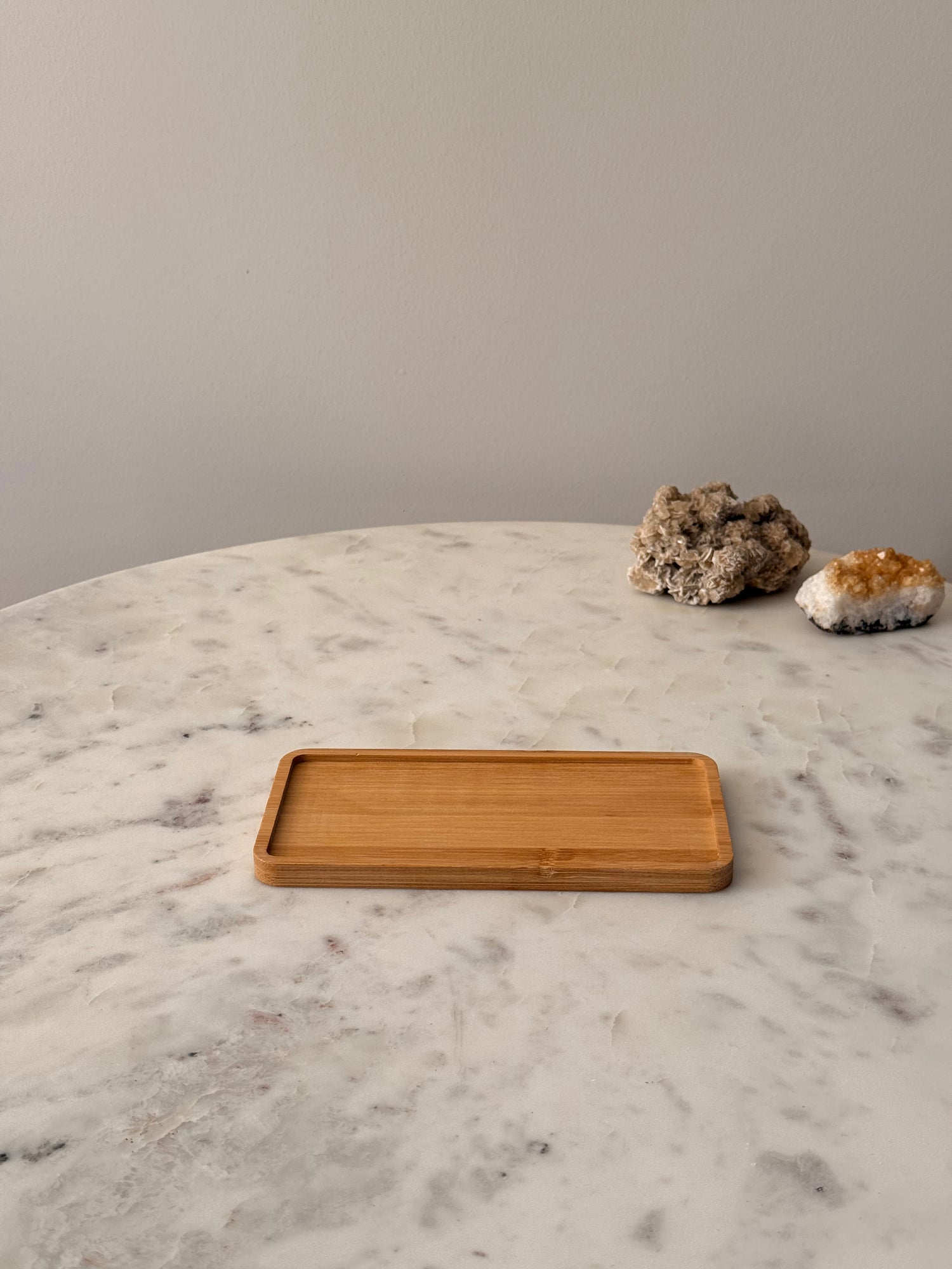 bamboe mini serveerplankje koffie