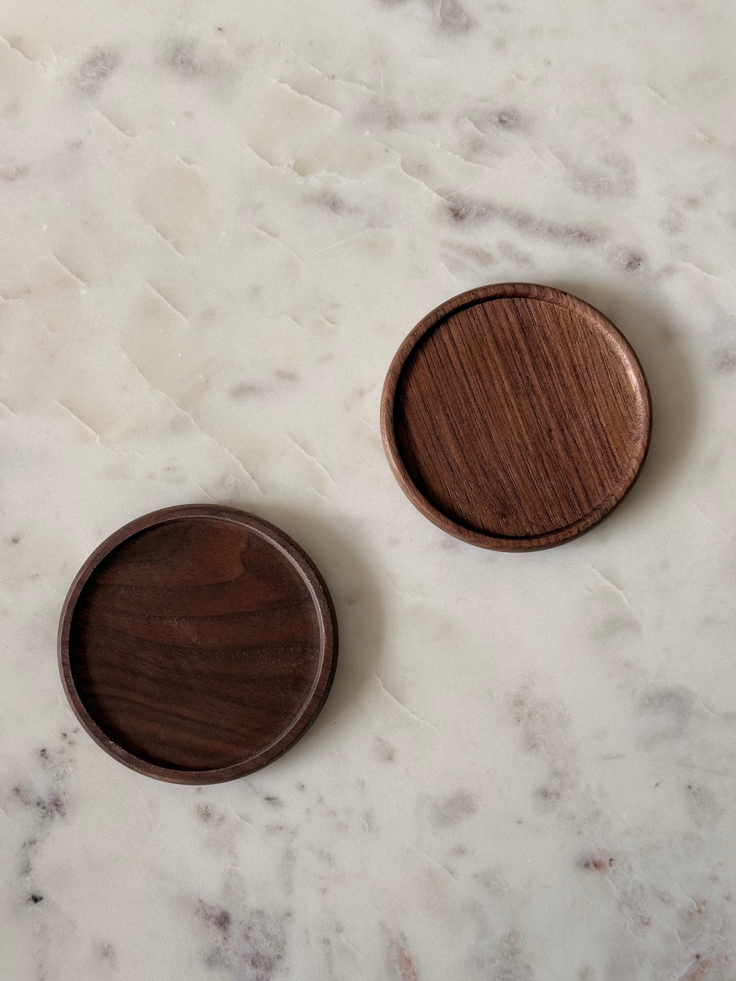 houten onderzetters walnoot hout