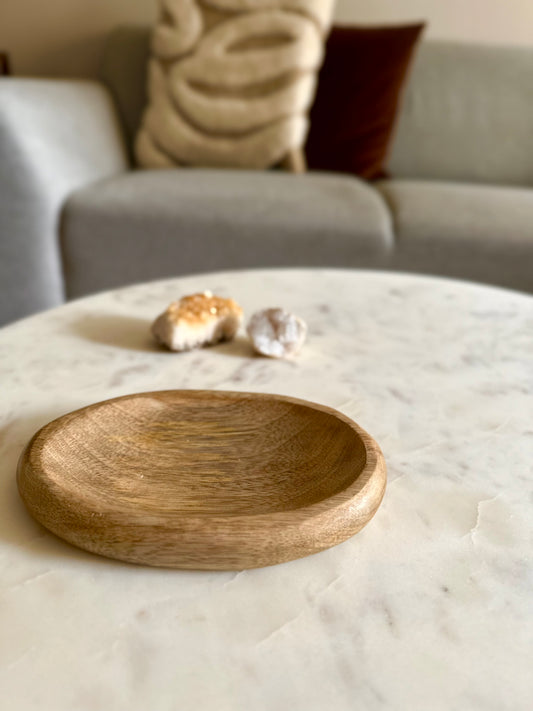 Organische houten houder/ zeephouder