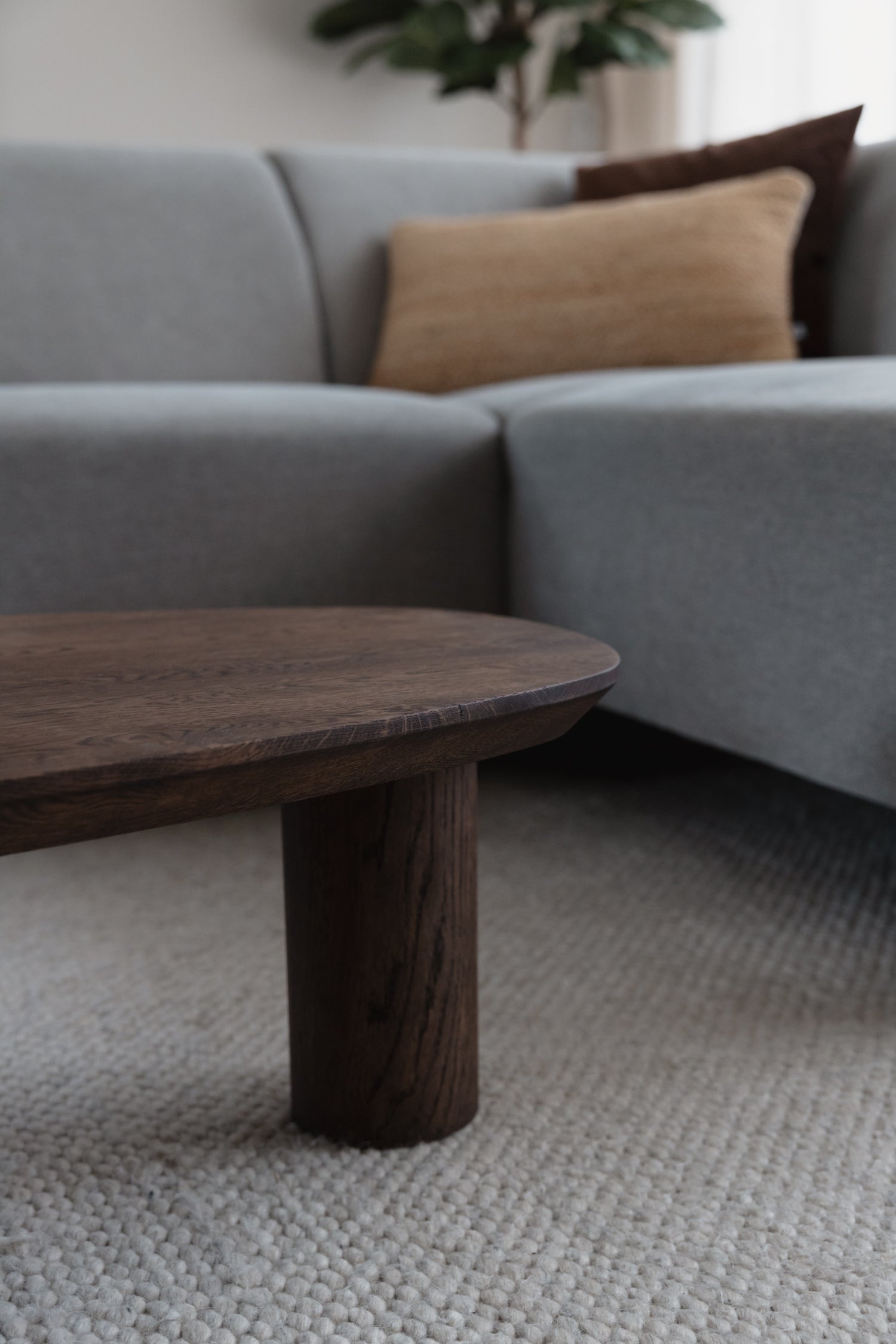 houten salontafel walnoot kleur