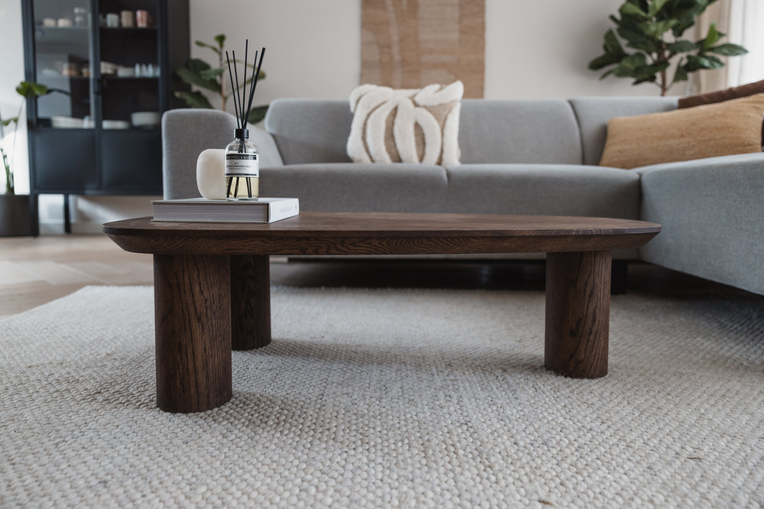 massief eiken salontafel japandi