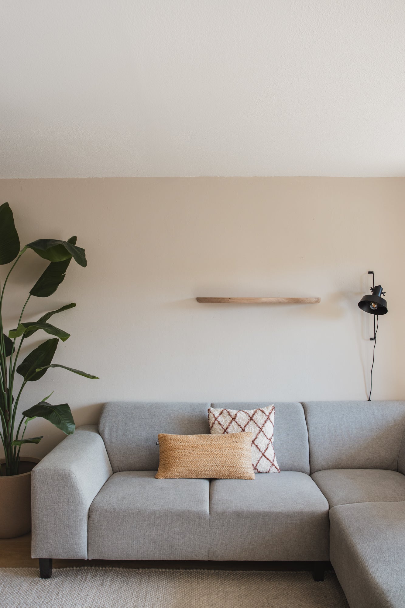 Zwevende wandplank eiken hout
